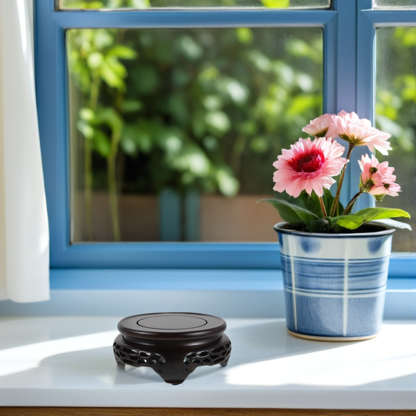 Ahşap Vazo Standı, Yuvarlak Ta - Aquarium Plants incelemesi ve fiyatı